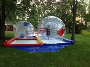 Human Hamster Zorb Ball Racetrack with (2) Zorb Balls - 2 Hours &amp; 4 Hour Staffed Events Available
