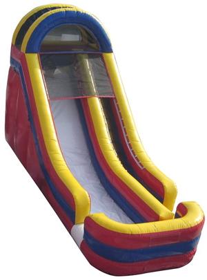 Super Slide 18' Commercial Dry Slide Single Lane Classic Moonwalk 