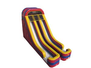 24 Foot Double Bay Dry Slide Dynamite Line Commercial Inflatable Classic Moonwalk DY-SL-DBBAY-24A