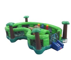 Jungle Playland Dynamite Line Commercial Inflatable Classic Moonwalk DY-IN-JUNPLY-25A